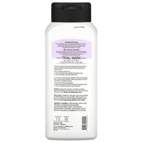 J R Watkins, Daily Moisturizing Body Wash, Lavender, 18 fl oz (532 ml) - Imagen 2