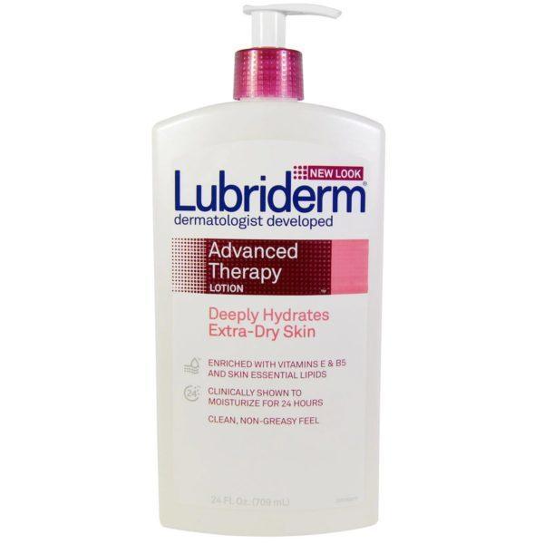 Lubriderm, Loción de Terapia de avanzada, hidrata profundamente la piel extra seca, 709 ml