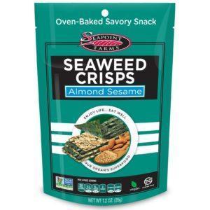 Seapoint Farms, Algas marinas crujientes, almendras y ajonjolí, 1,2 oz (35 g)