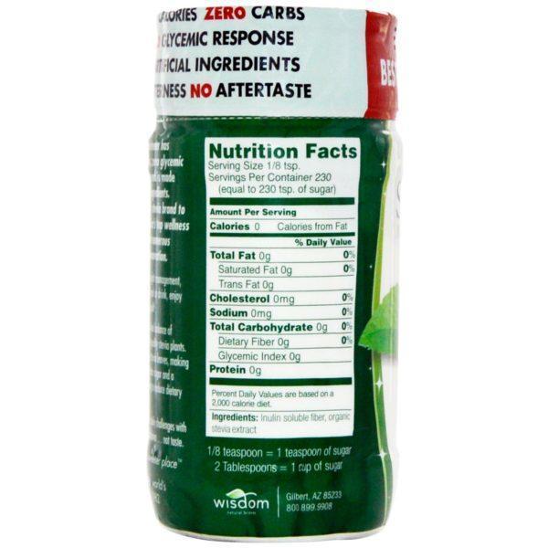 Wisdom Natural, SweetLeaf, Endulzante Natural de Stevia, 4 oz (115 g) - Imagen 2