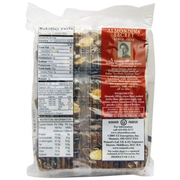 Almondina, Choconut, Galletitas de almendras y chocolate, 4 oz (113 g) - Imagen 2