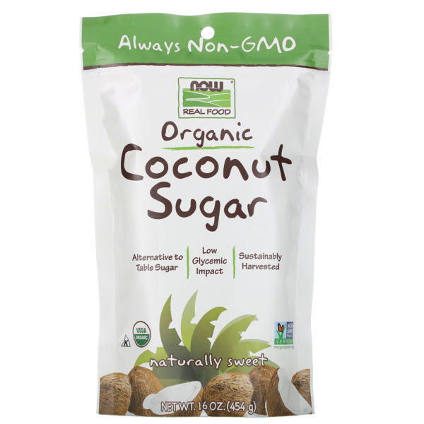 Now Foods, Real Food, azúcar de coco orgánico, 16 oz (454 g)