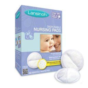 Lansinoh, Almohadillas de lactancia desechables, 60 almohadillas envueltas individualmente
