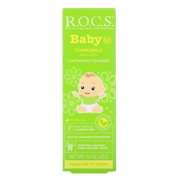 R.O.C.S., Baby, Chamomile Toothpaste, 0-3 Years, 1.6 oz (45 g) - Imagen 2