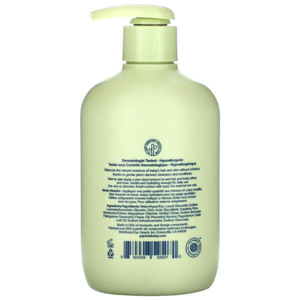 Pipette, Baby Shampoo + Wash, 12 fl oz (354 ml) - Imagen 2