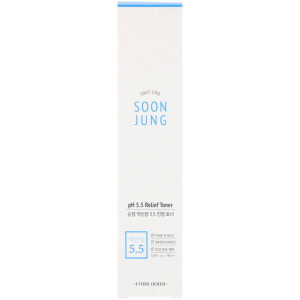 Etude House, Soon Jung, tónico para aliviar la piel con pH 5.5, 6.08 oz líq. (180 ml) - Imagen 2