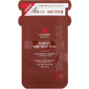 Leaders, Mediu, Amino Pore-Tight Mask, 1 Sheet, 25 ml