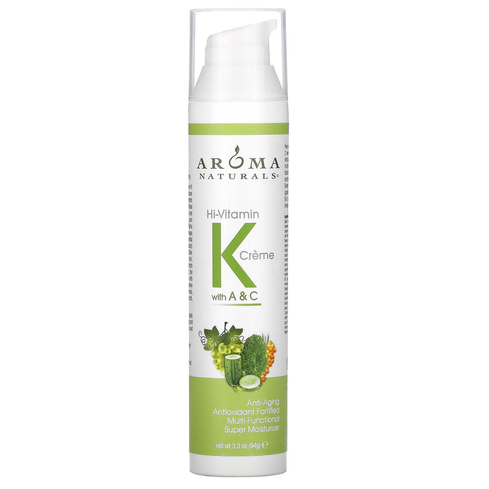 Aroma Naturals, Crema Asombrosa con Vitaminas K, A y C, 3.3 oz (94 g)