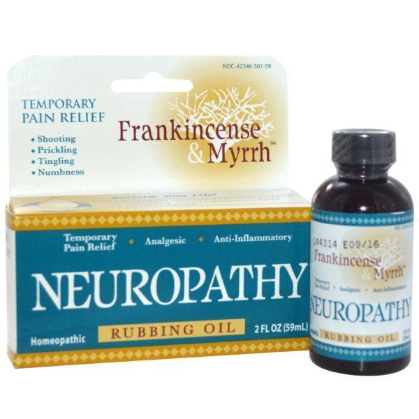Frankincense & Myrrh, El Incienso y Mirra, Neuropatía, Aceite de Frotar, 2 fl oz (59 ml)