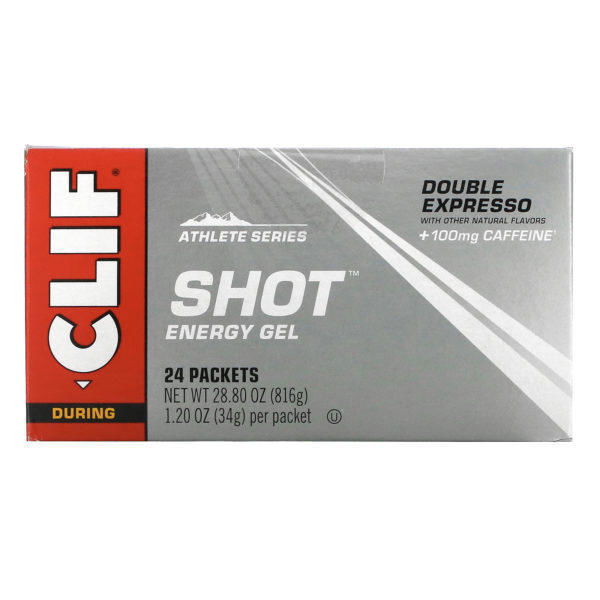 Clif Bar, Shot de Gel Para la Energía Turbo, Doble Expresso + Cafeína, 24 Paquetes, 1.2 oz (34 g) Cada Uno - Imagen 2