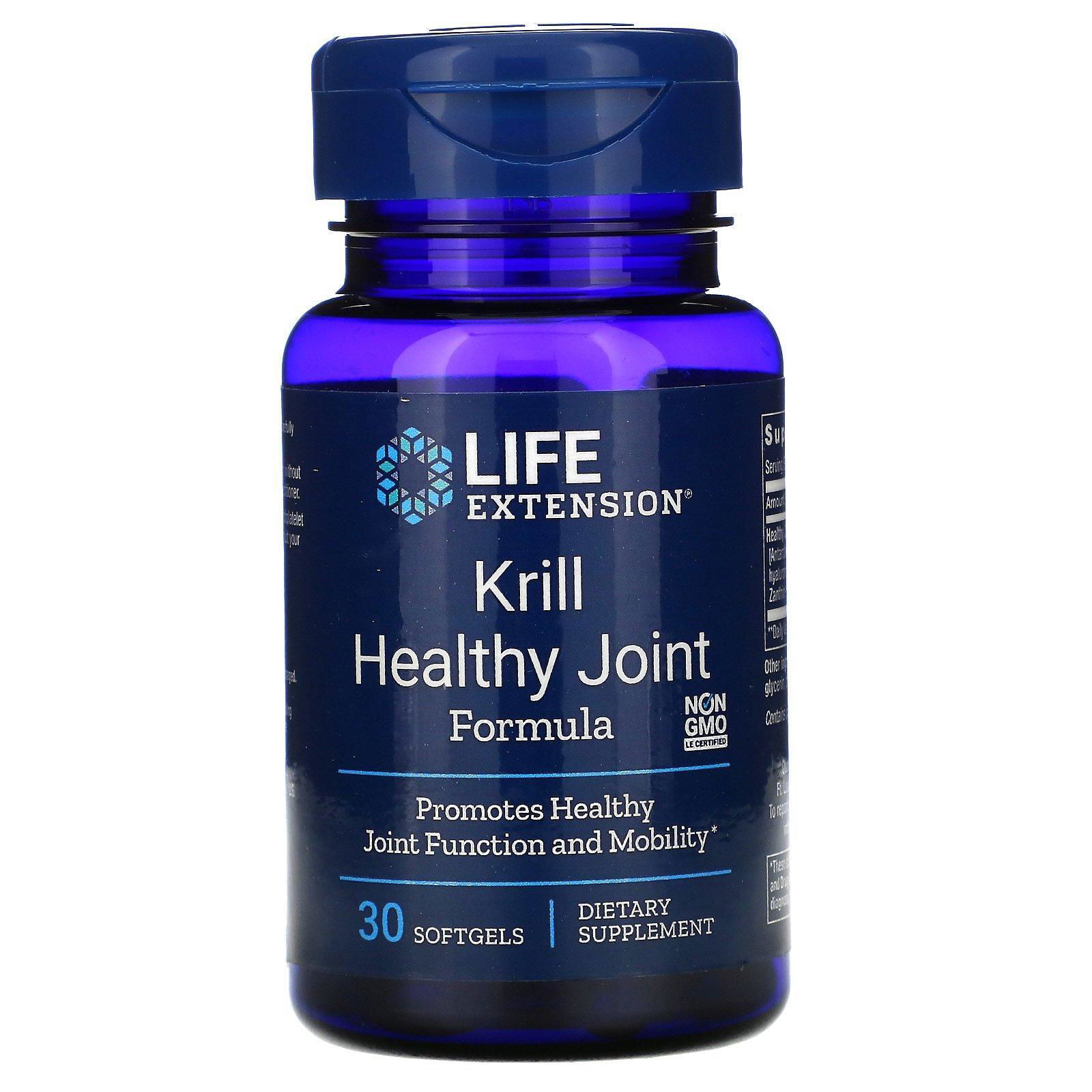 Life Extension, Fórmula Krill Para Articulaciones Saludables, 30 Perlas