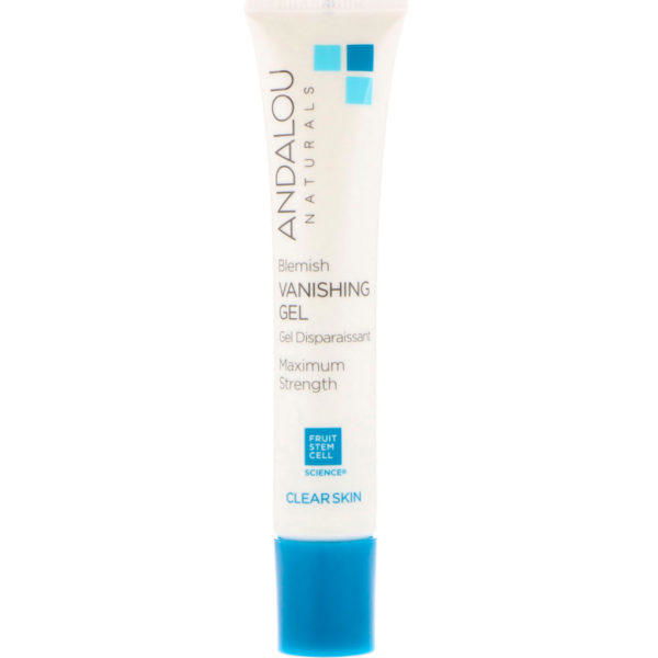 Andalou Naturals, Gel antiimperfecciones, Máxima Potencia, Piel limpia, .6 fl oz (18 ml)
