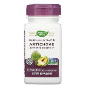 Nature's Way, Alcachofa, 60 cápsulas veganas