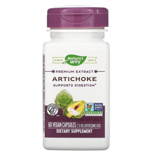 Nature's Way, Alcachofa, 60 cápsulas veganas