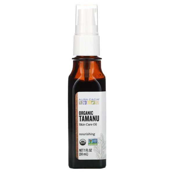 Aura Cacia, Aceite orgánico de tamanu para el cuidado de la piel, 30 ml (1 oz. líq.)