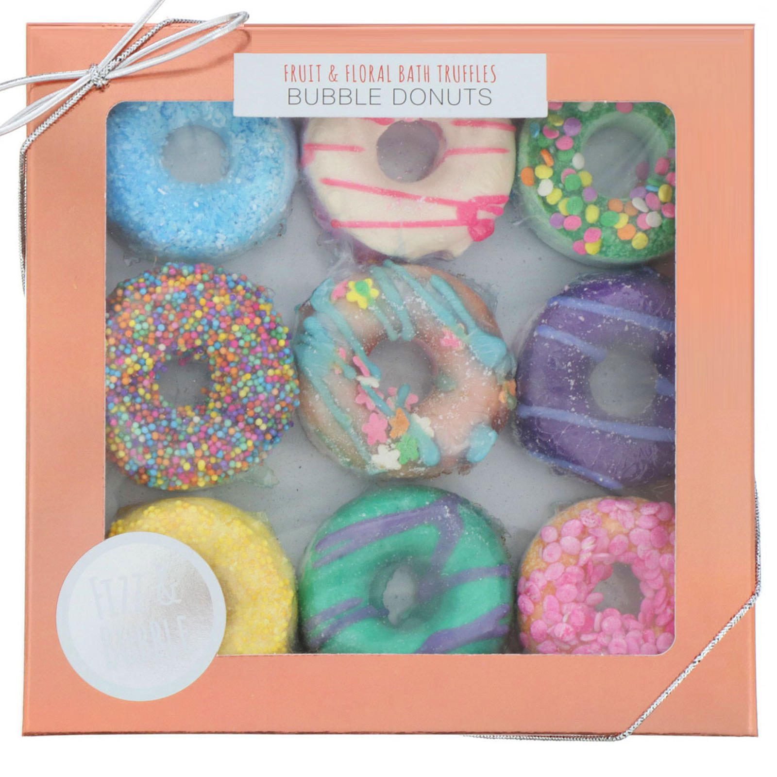 Fizz & Bubble, Trufas frutales y florales para la tina, Donas de burbujas, 262 g (9,25 oz)