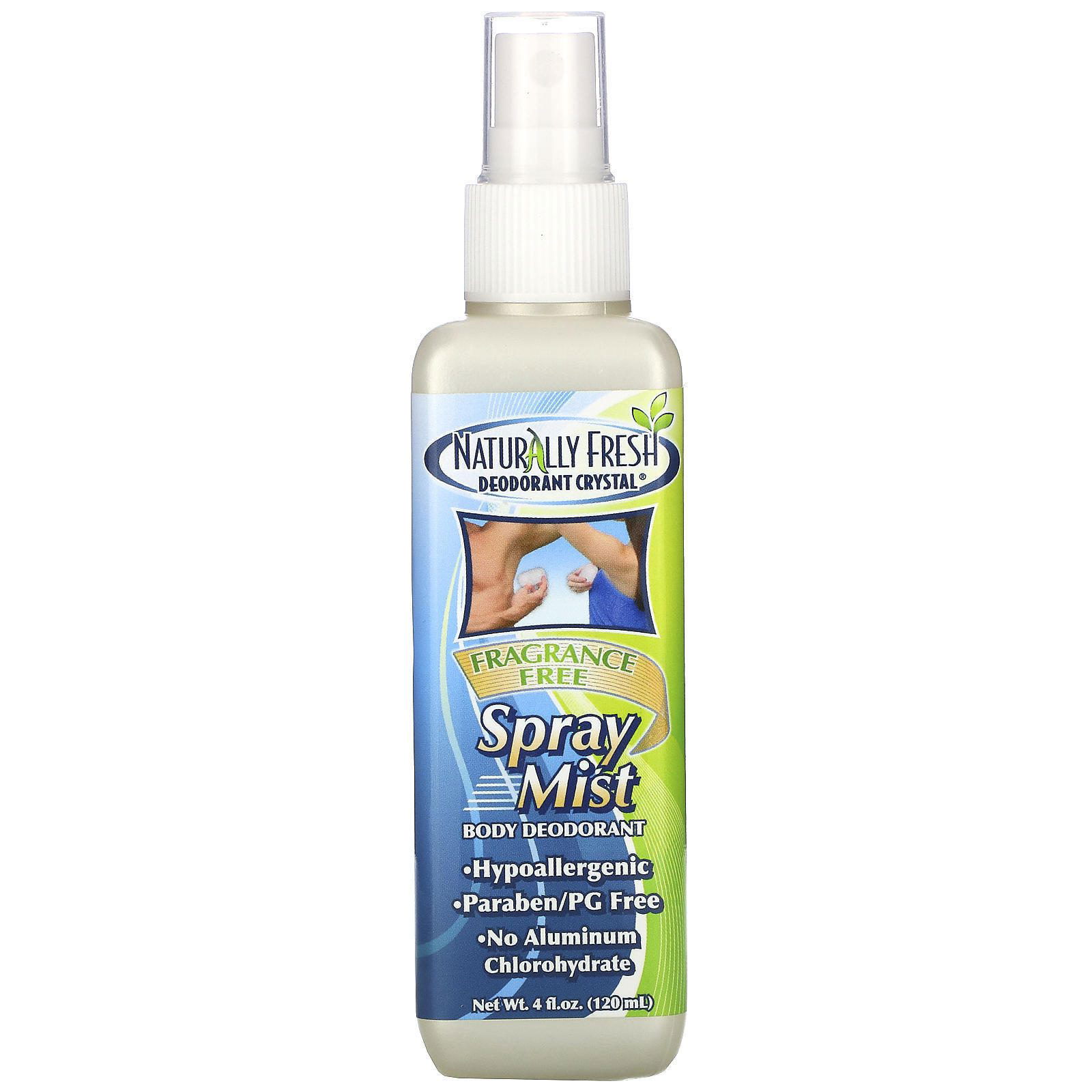 Naturally Fresh, Spray Mist, Desodorante de Cuerpo, 4 fl oz (120 ml)