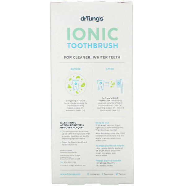 Dr. Tung's, Ionic Toothbrush , 1 Toothbrush - Imagen 3