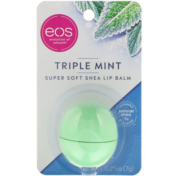 EOS, Super Soft Shea Lip Balm, Triple Mint, 0.25 oz (7 g) - Imagen 2