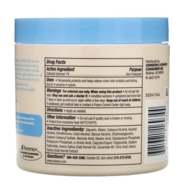 Aveeno, Active Naturals, Eczema Therapy Itch Relief Balm, 11 oz (312 gl) - Imagen 2