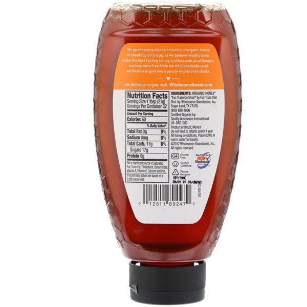 Wholesome, Miel Orgánica, 24 oz (680 g) - Imagen 2
