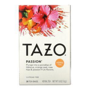 Tazo Teas, Té de hierbas, Passion, Sin cafeína, 20 bolsitas de té, 52 g (1,8 oz)