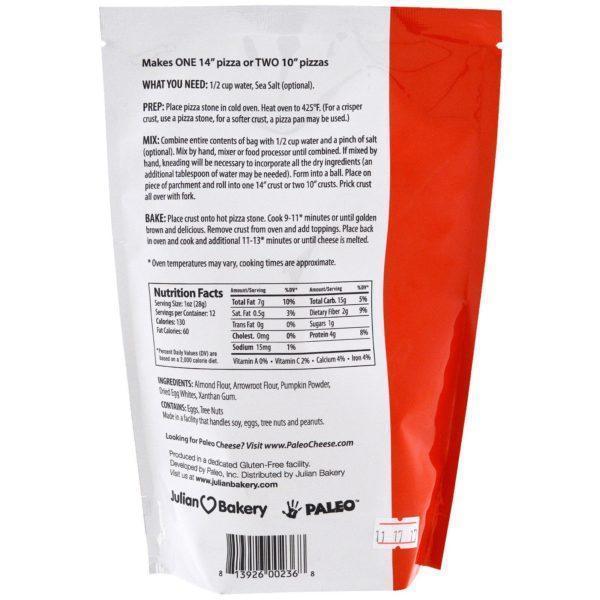 Julian Bakery, Mezcla para corteza de pizza Paleo, 12 oz (340 g) - Imagen 2