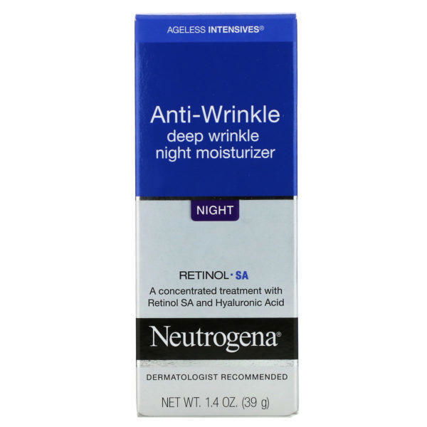 Neutrogena, Crema humectante antiarrugas para arrugas profundas, noche, 1.4 oz (39 g) - Imagen 2