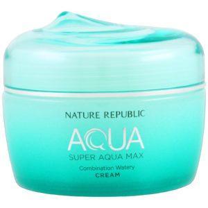 Nature Republic, Agua, Súper Agua Max, Combinación de Crema Acuosa, 2,70 oz (80 ml)