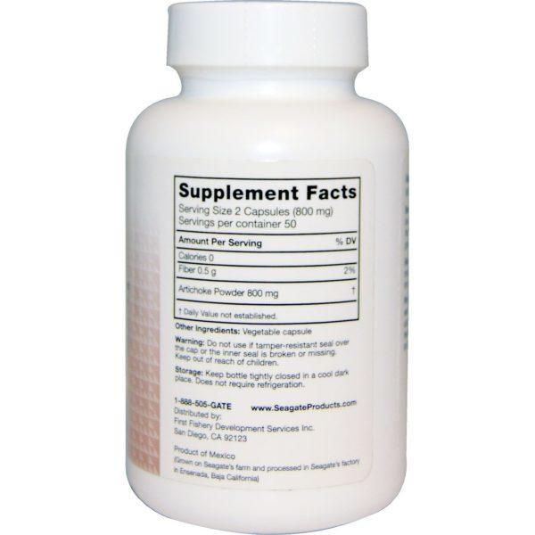 Seagate, Artichoke, 400 mg, 100 V Capsules - Imagen 2