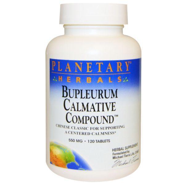 Planetary Herbals, Bupleurum calmante compuesto, 550 mg, 120 comprimidos