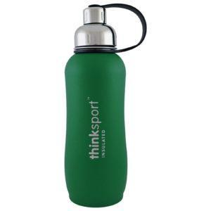 Think, Pensamiento Deportivo, botella de deporte isotérmica, verde, 25 oz (750ml)