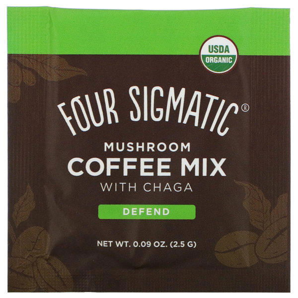 Four Sigmatic, Mezcla de café y hongos con chaga, 10 sobres, 2,5 g (0,09 oz) cada uno - Imagen 3