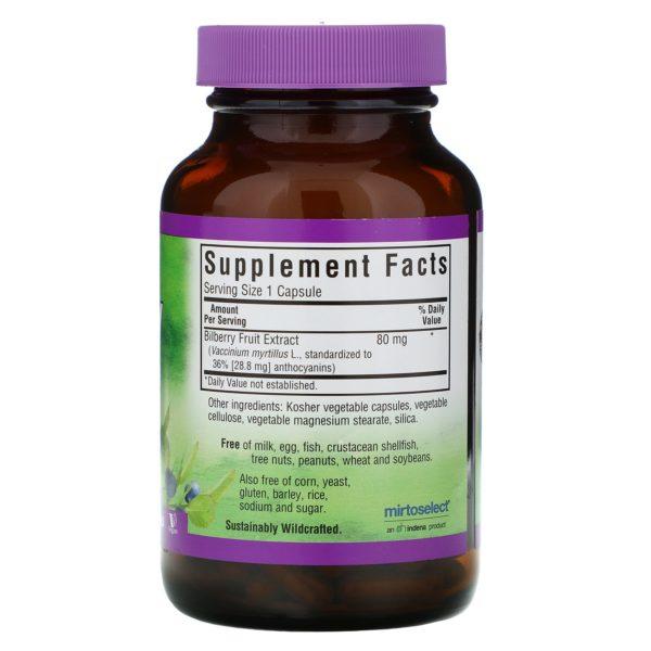 Bluebonnet Nutrition, Standardized Bilberry Fruit Extract, 120 Vegetable Capsules - Imagen 2