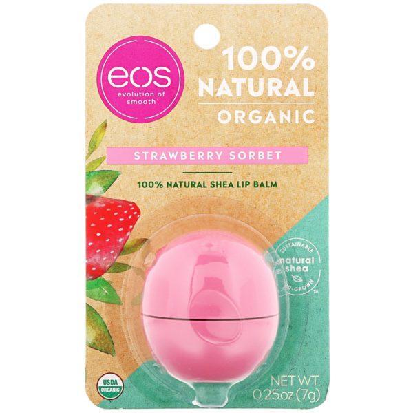 EOS, Bálsamo labial, sorbete de fresa, 0,25 oz (7 g) - Imagen 2