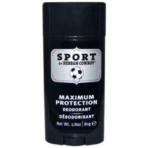 Herban Cowboy, Sport,Desodorante de Máxima Protección, 2.8 oz (80 g)