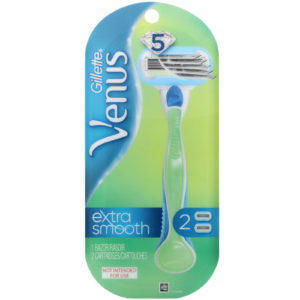 Gillette, Afeitadora Venus, Extrasuave, 1 afeitadora y 2 cartuchos