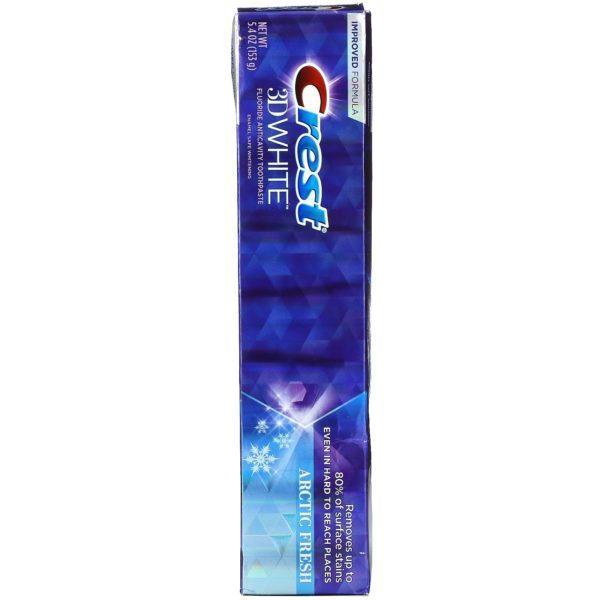 Crest, 3D White, Fluoride Anticavity Toothpaste, Artic Fresh, 5.4 oz (153 g) - Imagen 2