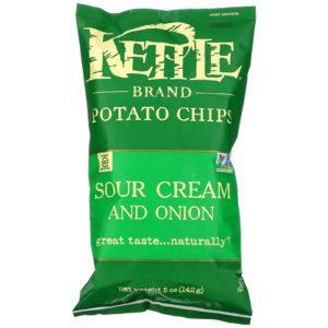 Kettle Foods, Papas fritas, crema agria y cebolla, 5 oz (142 g)