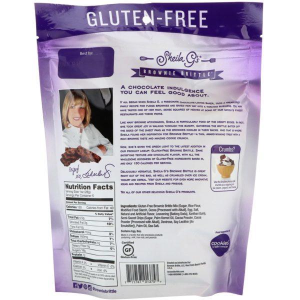 Sheila G's, Brownie Brittle, Gluten-Free, Dark Chocolate Sea Salt, 5 oz (142 g) - Imagen 2