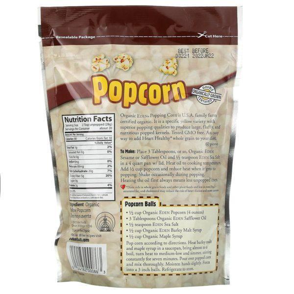 Eden Foods, Maíz pisingallo orgánico Eden, 20 oz (566 g) - Imagen 2