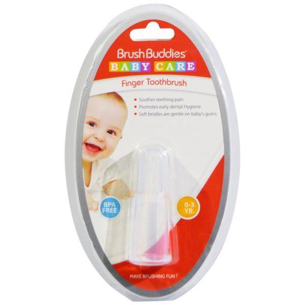 Brush Buddies, Cuidado del bebé, 1 cepillo de dientes para el dedo de 0-3 años - Imagen 2