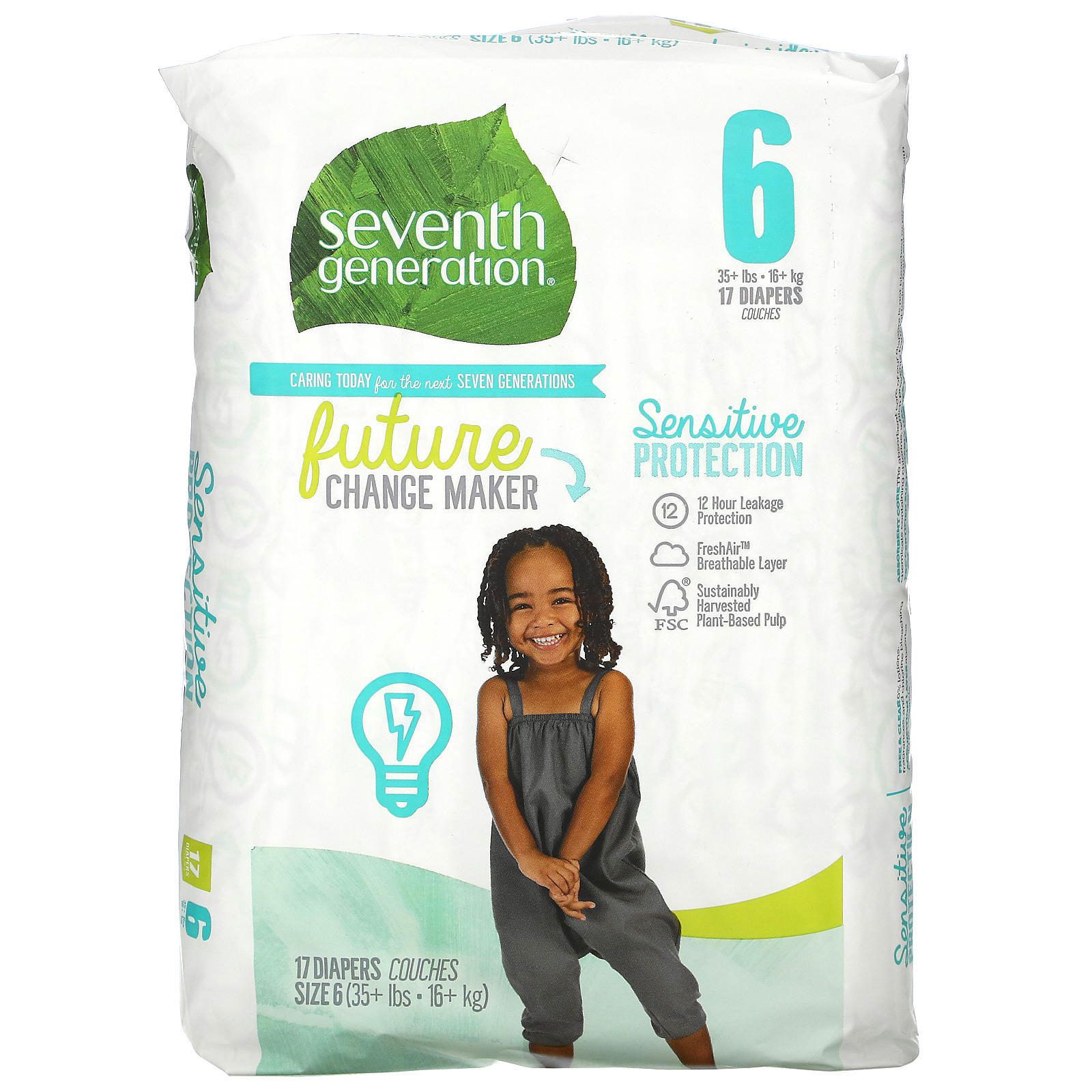 Seventh generation store diapers size 6