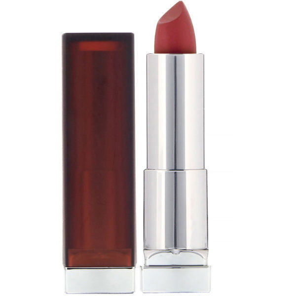 Maybelline, Color Sensational, Lápiz de labios con acabado mate cremoso, Un toque de especias 660, 4,2 g (0,15 oz)