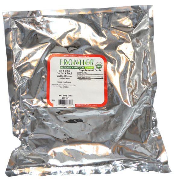 Frontier Natural Products, Bardana Orgánica, Cortada y Tamizada, 16 oz (453 g) - Imagen 2