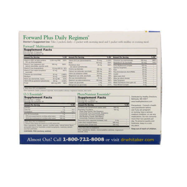 Dr. Whitaker, Forward Plus Daily Regimen, Everyday Vitality, 60 packets - Imagen 2