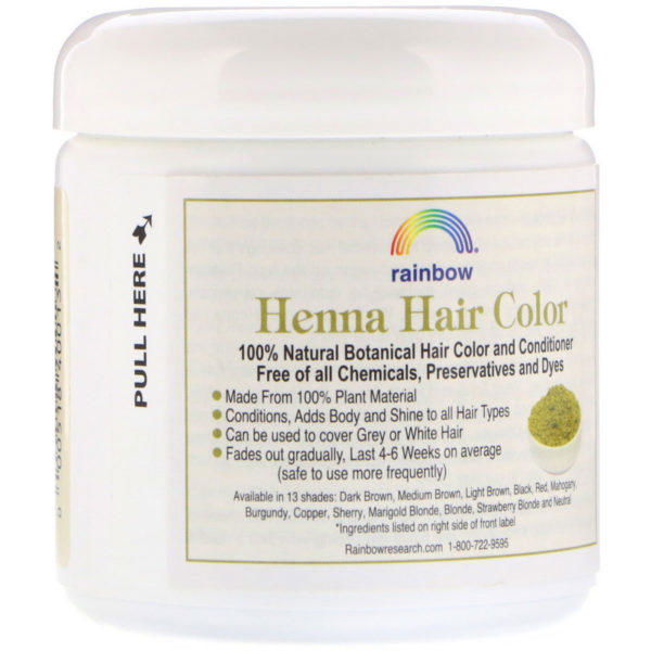 Rainbow Research, Henna, Acondicionador y color 100% botánico, Castaño claro persa, 4 oz (113 g) en polvo - Imagen 2