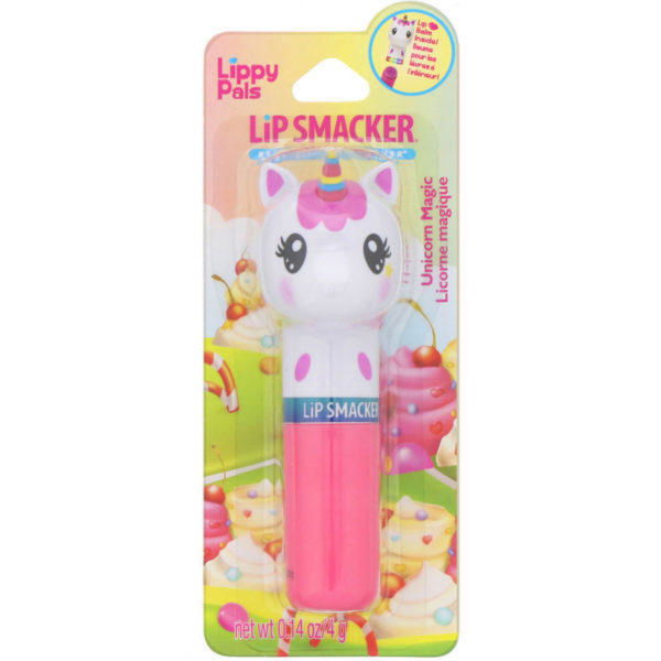 Lip Smacker, Bálsamo para labios Lippy Pals, Unicornio, sabor dulce unicornio, 4 g (0,14 oz)