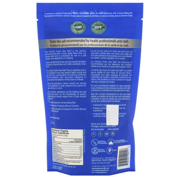 Celtic Sea Salt, Molido fino, mezcla mineral vital, 1 lb (454 g) - Imagen 2
