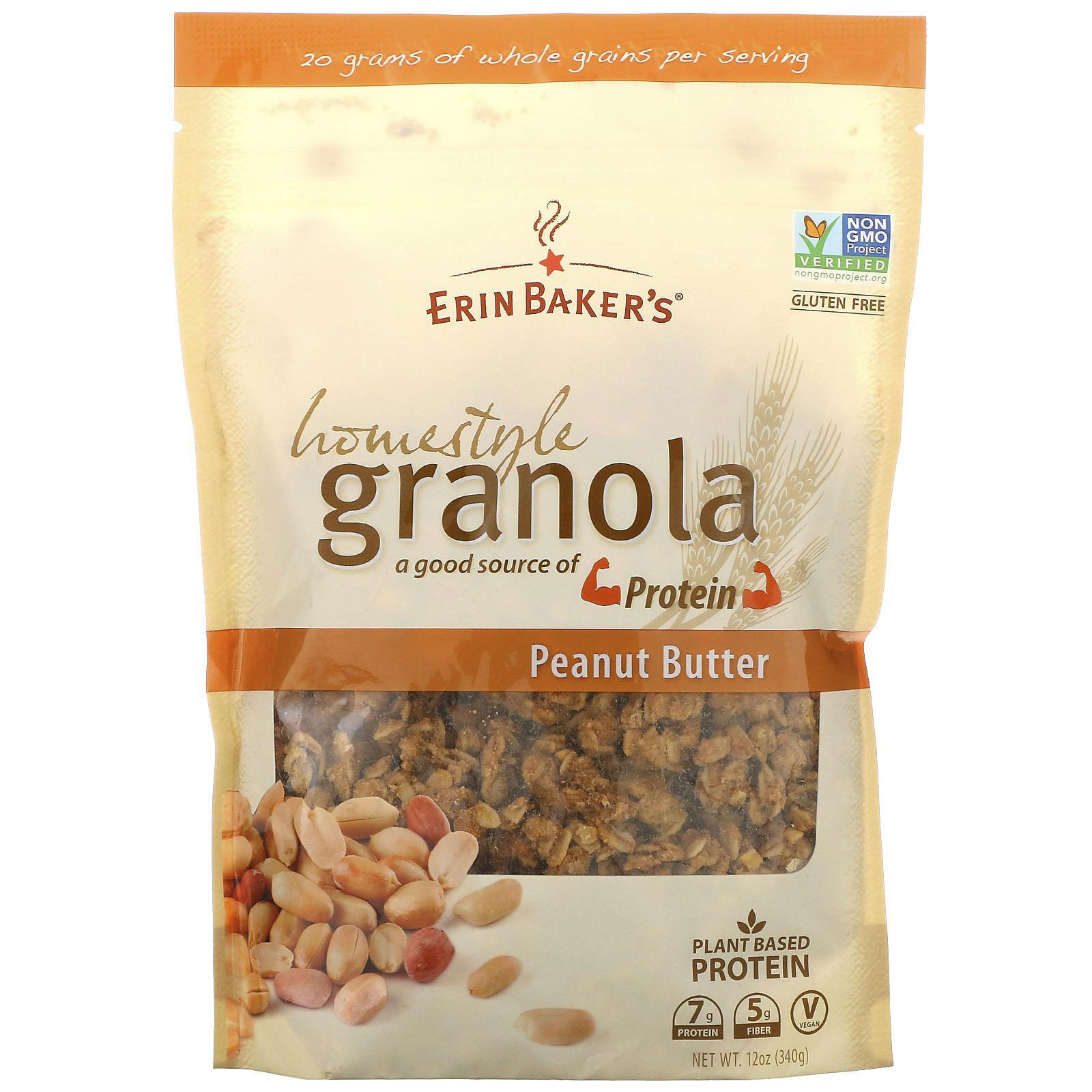 Erin Baker's, Granola Casera, Frutas y Nueces, 12 oz (340 g)